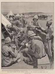 Das Geschenk der Königin an ihre Soldaten, Ankunft der Schokolade im Modder River Camp